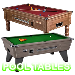 electronic pool table, mechanical pool table, red cloth pool table 6ft and 7ft contactless tap pool table. Supreme pool and dpt pool tables