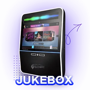 Touchtunes touch tunes Angelina jukebox, contactless pub nsm curve