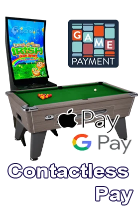 contactless payment pool table alphacurve blueprint sonic electronics fruit machine blackpool